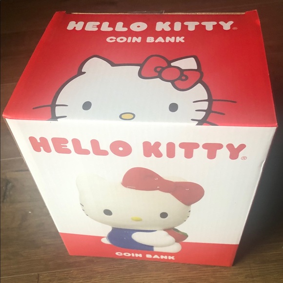 One Left! RARE HELLO KITTY-NWT large Ceramic Bank - Picture 3 of 10
